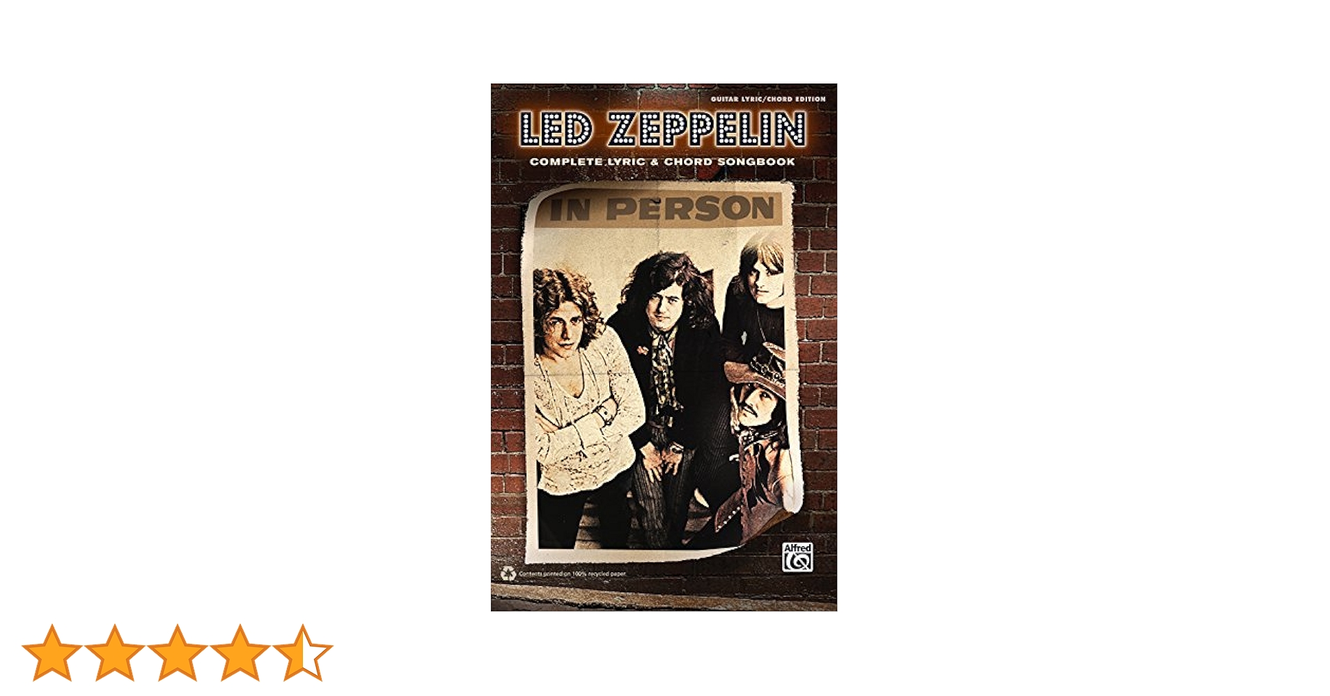 Amazon | Led Zeppelin: Complete Lyric & Chord Songbook